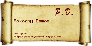 Pokorny Damos névjegykártya